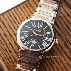 DOXA CALEX D124RBKW – NAM – KÍNH SAPPHIRE – AUTOMATIC (TỰ ĐỘNG) – MẶT SỐ 41MM, TRỮ CÓT 41 GIỜ, CHỐNG NƯỚC 3ATM