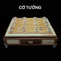 Bộ Bàn Cờ Handmade Gỗ Cao Cấp 3 Trong 1