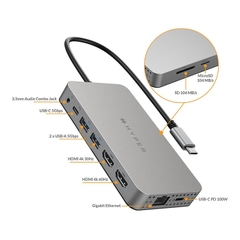 HyperDrive Dual 4K HDMI 10-in-1 USB-C Hub