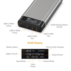 HyperJuice Battery Pack 27000 mAh 245W - HJ245B