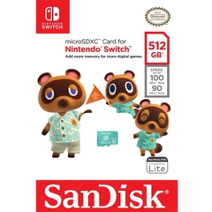 SanDisk Micro SD Card SDXC for Nintendo Switch/Switch Lite/Switch OLED - 512GB