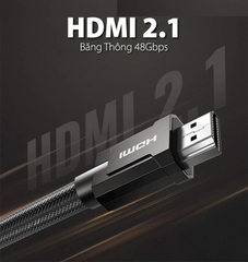 Cáp xuất hình cho PS5 Ugreen HDMI 2.1 Ultra HD 8K@60Hz, 4K@120Hz Cable 1.5M 80402