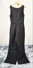 Jumpsuit đen dài ống rộng