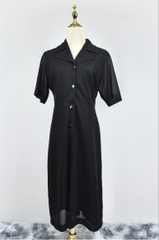 Váy dáng dài cổ vest