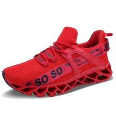 Giày Chạy Bộ Nam Sneaker Đỏ Đen