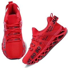 Giày Chạy Bộ Nam Sneaker Đỏ Đen