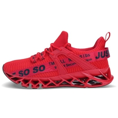 Giày Chạy Bộ Nam Sneaker Đỏ Đen
