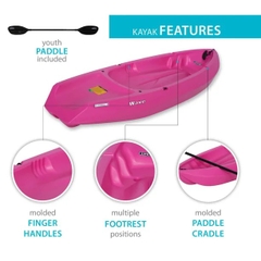Thuyền Kayaks màu hồng
