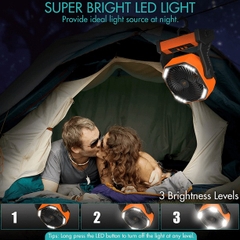 Quạt cắm trại Panergy có đèn LED