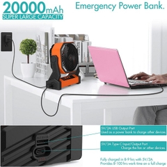 Quạt cắm trại Panergy có đèn LED