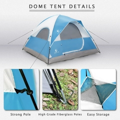 Lều Vòm Cắm Trại 3 Người Alpha Camp