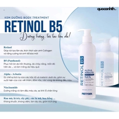 Dưỡng Thể Ban Đêm Body Treatment Pretty Skin Retinol B5 Body Lotion ❤️ (Giá CTV)