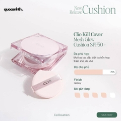 Phấn Nước Clio Kill Cover Mesh Glow Cushion (Kèm lõi thay thế)