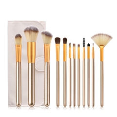 Bộ cọ vàng đồng 12 cây kèm bao da