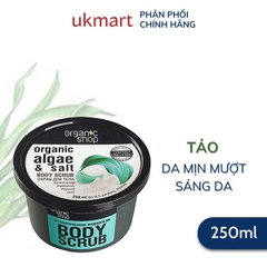TDC tẩy tế bào chết Body Organic shop Tảo 250ml