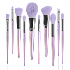Bộ cọ tím 10 cây kèm bao da
