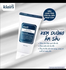 Kem dưỡng Klair Rich Moist Soothing Cream