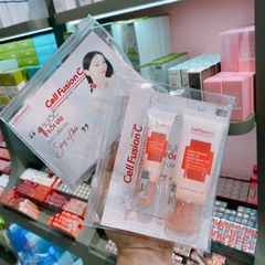 KEM CHỐNG NẮNG CELL FUSION C - BRIGHTENING TONE UP - HỒNG CAM MẪU MỚI - SÉT 35ML + SAMPLE