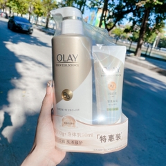 Set sữa tắm + dưỡng thể Olay