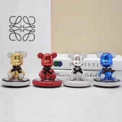 Bearbrick series - Gấu cổ nơ đính đá chứa sáp thơm màu