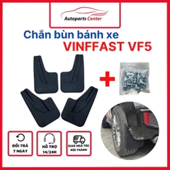 Bộ 4 Tấm Chắn bùn ô tô Vinfast VF5,VF6, VF7 hạn chế bùn đất bắn lên xe MẪU 3D Mới nhất đầy đủ phụ kiện