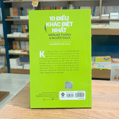 10 điều khác biệt nhất giữa kẻ thắng & người thua 99k