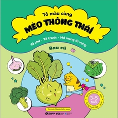Tô màu cùng mèo thông thái - Rau củ 16k