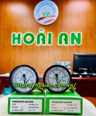 Đồng hồ áp suất KK 0–10kg/cm² (140 PSI), chân ren M13