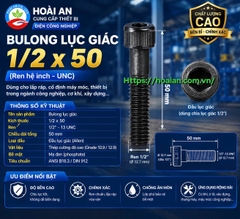 Bulong lục giác 1/2 x 50