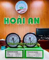 Đồng hồ áp suất KK 0–10kg/cm² (140 PSI), chân ren M13