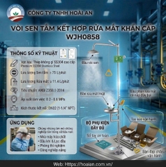 Vòi sen tắm kết hợp rửa mắt khẩn cấp WJH0858