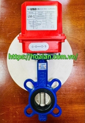 Van bướm gang điều khiển điện UNID UM-1 – DN50 (220V)