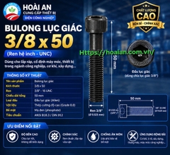 Bulong lục giác 3/8 x 50