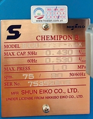 Bơm định lượng hóa chất Nikkiso BX20-PSF-H-K