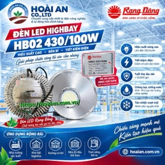 Đèn led Highbay Rạng Đông HB02 430/100W