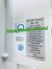 Quạt hút âm trần MPE AFC2-600