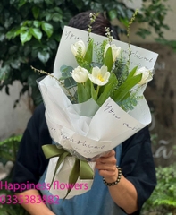 Bó hoa tuylip siêu xinh tặng đồng nghiệp nữ hoặc tặng bạn gái