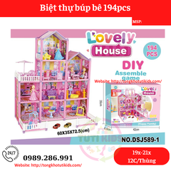 Biệt thự búp bê 194pcs(12 bộ/thùng)