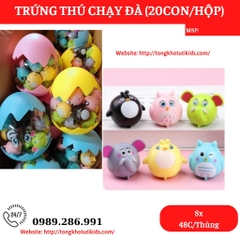 Trứng thú có bánh xe chạy đà  (48 bộ/thùng)