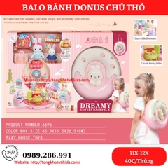 Balo Bánh Donus/ Bánh rán-6695(16 bộ/thùng)