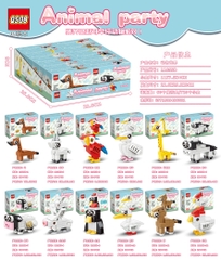 Bộ xếp hình động vật 12 mẫu mã 11055B (Bán theo lốc 12 hộp)