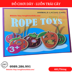 Đồ chơi luồn dây trái cây (40 bộ/thùng)