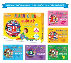 Flash card quốc kỳ các quốc gia trên thế giới - HỘP VÀNG