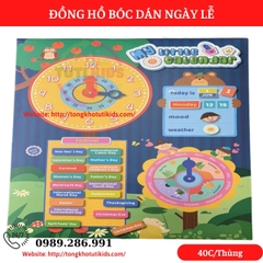 Đồng hồ bóc dán ngày lễ (40 bộ/thùng)