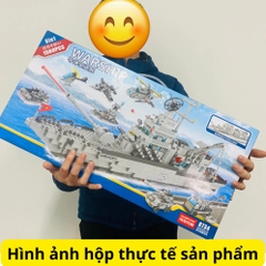 Lego tàu chiến 1560pcs mã 8734(12 bộ/thùng)