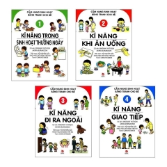 Cẩm nang sinh hoạt bằng tranh cho bé (Bộ 4 cuốn)