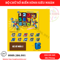 Siêu nhân số size to(28 bộ/thùng)