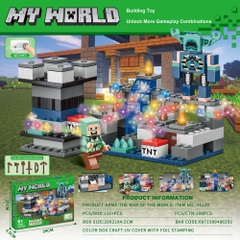 Bộ xếp hình Minecraft 132pcs mã 44129