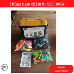 Hộp nam châm 72 chi tiết mã 8824(36 bộ/thùng)