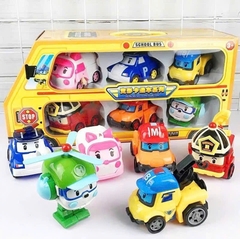 Set 6 xe Poli biến hình mã 868-9A(240 bộ/thùng)
